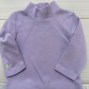 Dudley Stephens Terry Fleece Purple Turtleneck